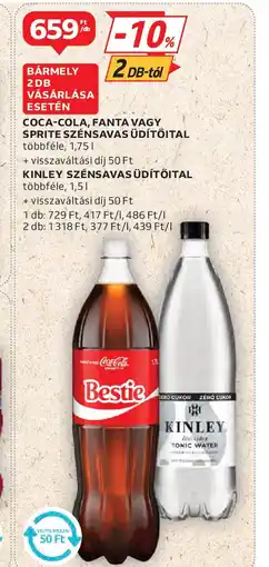 Auchan Coca-cola, Fanta vagy sprite szénsavas ajánlat