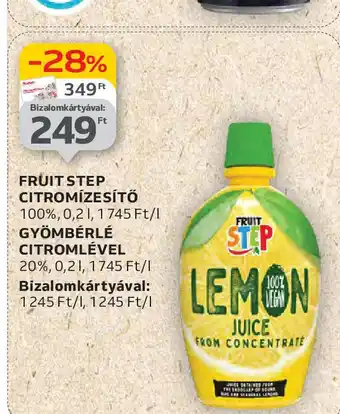 Auchan Fruit Step citromízesítő ajánlat