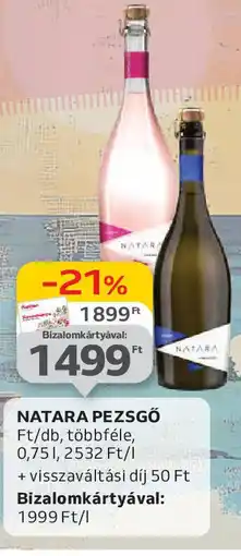 Auchan Natara pezsgő ajánlat