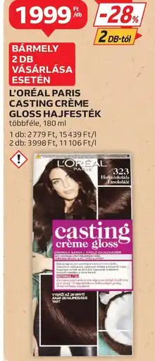 Auchan L'oréal Paris casting crème gloss hajfesték ajánlat