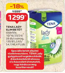 Auchan Tena Lady slim betét ajánlat