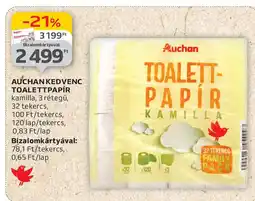 Auchan Auchan kedvenc Toalettpapír ajánlat