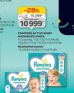 Auchan Pampers Active baby nadrágpelenka ajánlat