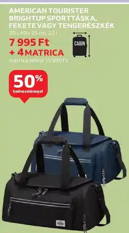 Auchan American Tourister brightup sporttáska, fekete ajánlat
