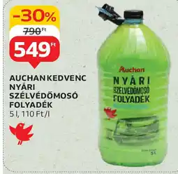 Auchan Auchan Kedvenc Nyári szélvédomosó folyadék ajánlat