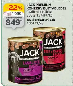 Auchan Jack Premium konzerv kutyaeledel ajánlat
