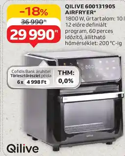 Auchan Qilive 600131905 airfryer ajánlat