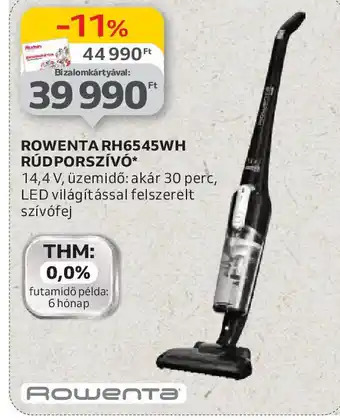 Auchan Rowenta RH6545WH rúdporszívó ajánlat
