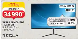 Auchan Tesla 22MC625BF monitor ajánlat