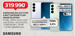 Auchan Samsung Galaxy S25 kártyafüggetlen okostelefon ajánlat