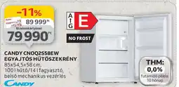 Auchan Candy CNOQ2S58EW egyajtós hűtőszekrény ajánlat