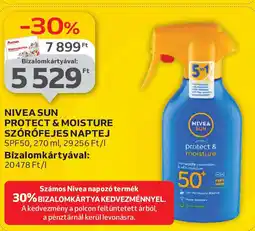 Auchan Nivea Sun protect & moisture szórófejes naptej ajánlat