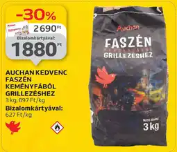 Auchan kedvenc Faszén keményfából