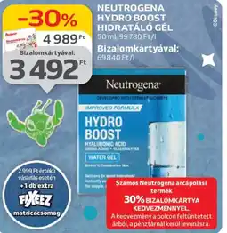 Auchan Neutrogena Hydro boost hidratáló gél ajánlat