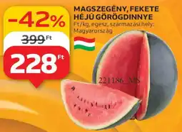 Auchan Magszegény, Fekete héjú görögdinnye ajánlat