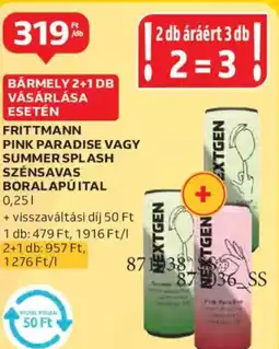 Auchan Frittmann Pink paradise vagy summer splash ajánlat