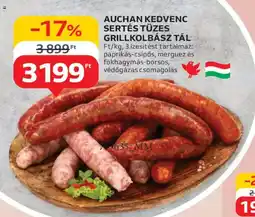 Auchan Auchan kedvenc Sertés tüzes grillkolbász tál ajánlat