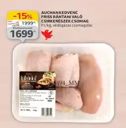 Auchan Auchan kedvenc Friss rántani való csirkerészek ajánlat