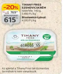 Auchan Tihany friss szendvicskrém ajánlat