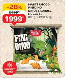 Auchan Master Good fini dino dinoszaurusz nuggets ajánlat
