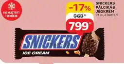Auchan Snickers Pálcikás jégkrém ajánlat