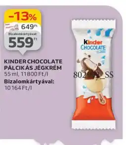 Auchan Kinder Chocolate pálcikás jégkrém ajánlat