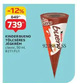 Auchan Kinder Bueno tölcséres jégkrém ajánlat