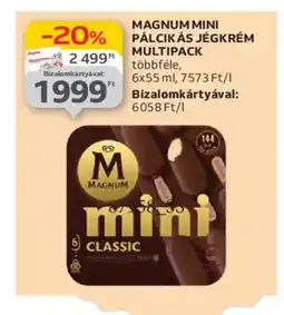 Auchan Magnum Mini pálcikás jégkrém ajánlat