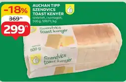 Auchan Auchan Tipp szendvics toast kenyér ajánlat