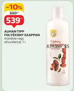 Auchan Auhan Tipp folyékony szappan ajánlat