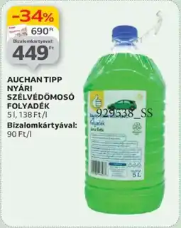 Auchan Auchan Tipp nyári szélvédőmosó folyadék ajánlat