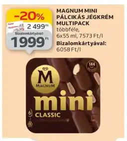 Auchan Magnum Mini Pálcikás Jégkrém Multipack ajánlat