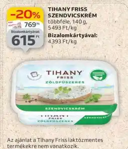 Auchan Tihany Friss Szendvicskrém ajánlat
