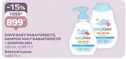 Auchan Dove Baby Babafürdető, Sampon vagy Babafürdető + Sampon 2in1 ajánlat