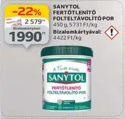 Auchan SANYTOL FERTŐTLENÍTŐ FOLTELTÁVOLÍTÓ POR ajánlat