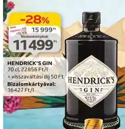 Auchan Hendrick's Gin ajánlat