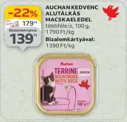 Auchan AUCHAN KEDVENC ALUTÁLKÁS MACSKAELEDEL ajánlat