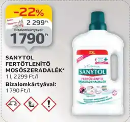 Auchan Sanytol Fertőtlenítő Mosószeradalék ajánlat