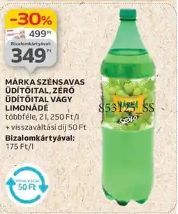 Auchan Márka Szénsavas üdítőital, zéró üdítőital ajánlat