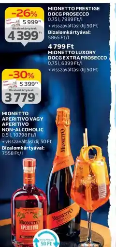 Auchan Mionetto Prestige docg prosecco ajánlat