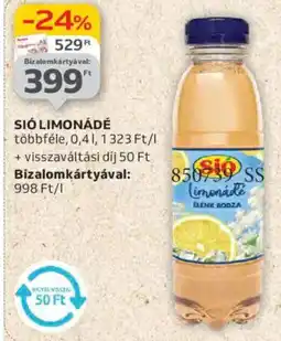 Auchan Sió limonádé ajánlat