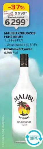 Auchan Malibu kókuszos fehér rum ajánlat