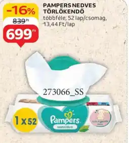 Auchan Pampers nedves törlőkendő ajánlat