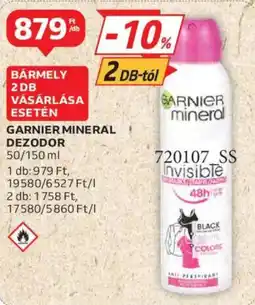 Auchan Garnier Mineral Dezodor ajánlat