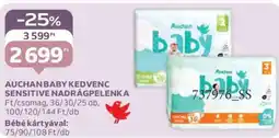 Auchan Auchan Baby Kedvenc Sensitive nadrágpelenka ajánlat