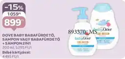 Auchan Dove Baby babafürdető, sampon, babafürdető + sampon 2in1 ajánlat