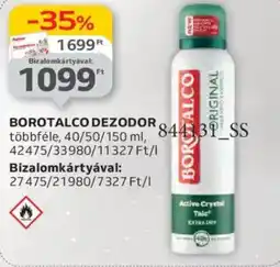 Auchan Borotalco dezodor ajánlat
