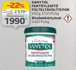 Auchan Sanytol fertőtlenítő folteltávolító por ajánlat