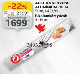 Auchan Auchan Kedvenc Alumínium fólia ajánlat