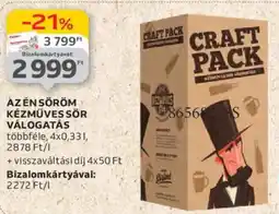 Auchan Azén Söröm Kézműves sör válogatás ajánlat